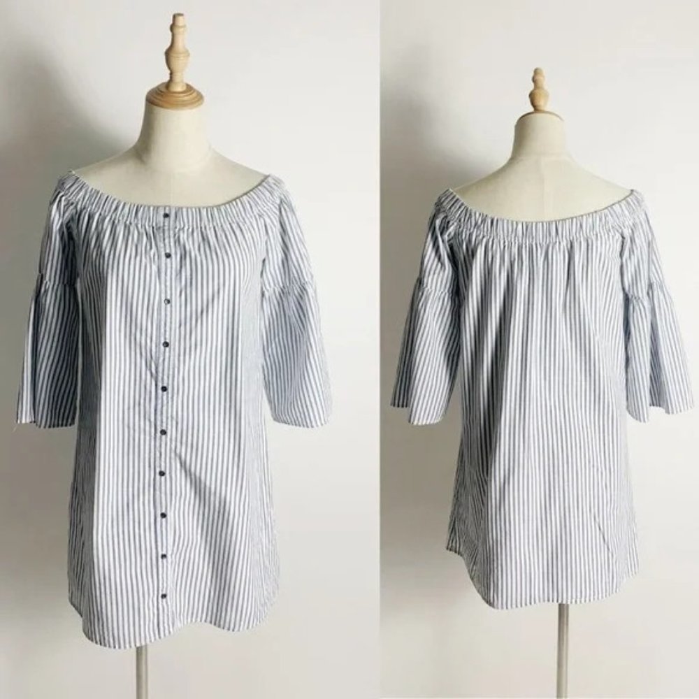 A&F Off-The-Shoulder Poplin Dress